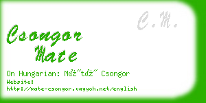 csongor mate business card